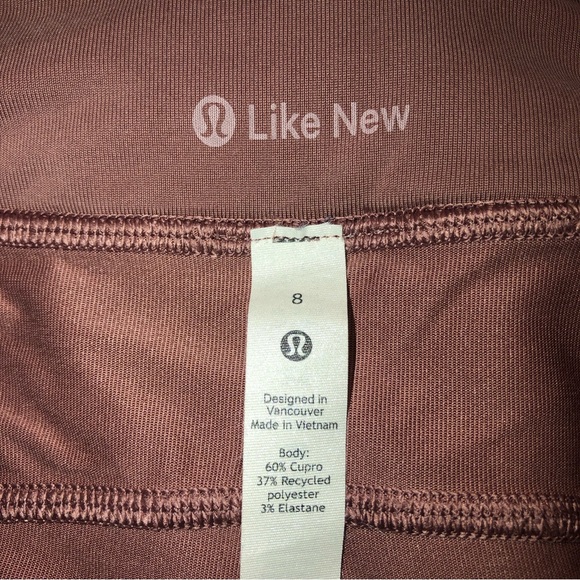 Lululemon Wide Leg HR Crop 19”,Color-(SCHI)Spiced Chai,GUC - Picture 9 of 10